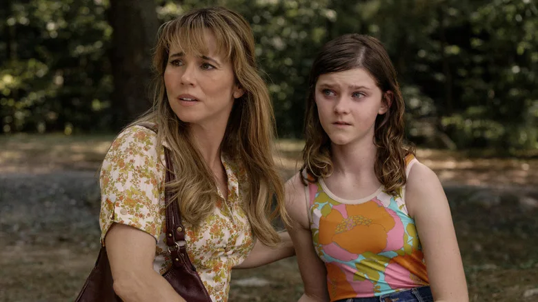 Linda Cardellini and Gwendolyn Sundstrom in Crystal Lake promotional photography